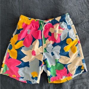 Old Navy Men's Floral Swim Trunks - Blue, Pink, Yellow, Green